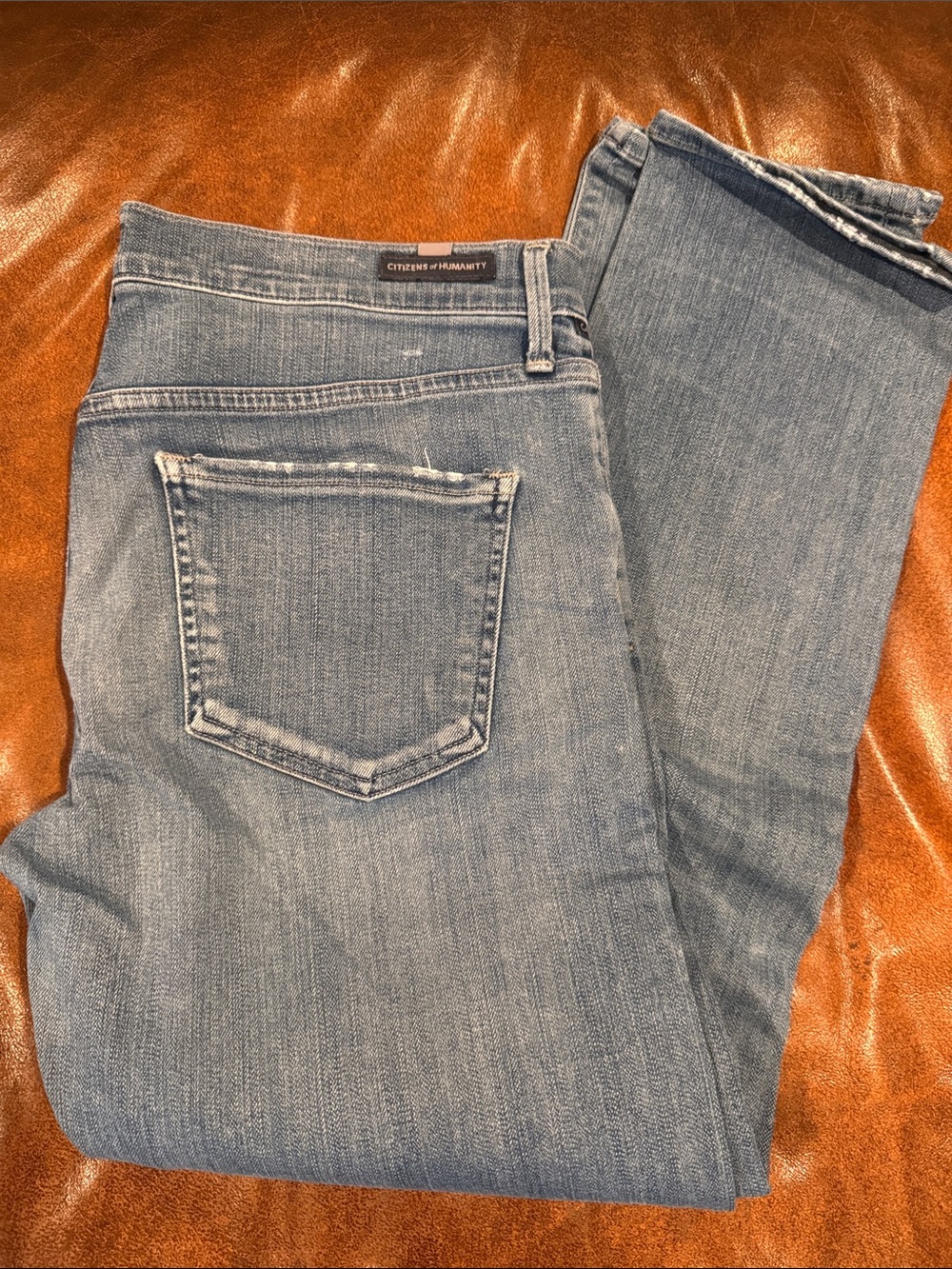 Citizens Of Humanity Light Blue Straight Leg Women's Jeans